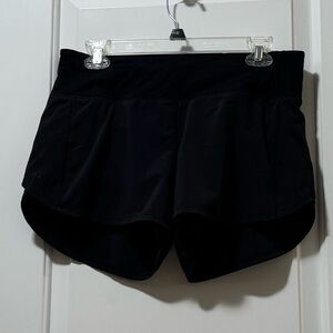 LULULEMON BLACK SPEED UP SHORTS